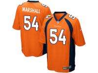 Men Nike NFL Denver Broncos #54 Brandon Marshall Home Orange Game Jersey