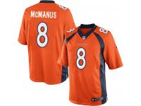 Men Nike NFL Denver Broncos #8 Brandon McManus Home Orange Limited Jersey