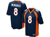 Men Nike NFL Denver Broncos #8 Brandon McManus Navy Blue Game Jersey