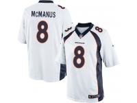 Men Nike NFL Denver Broncos #8 Brandon McManus Road White Limited Jersey