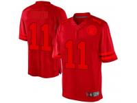 Men Nike NFL Kansas City Chiefs #11 Alex Smith Red Drenched Limited Jersey