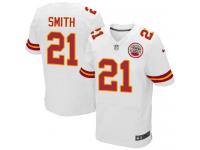 Men Nike NFL Kansas City Chiefs #21 Sean Smith Authentic Elite Road White Jersey
