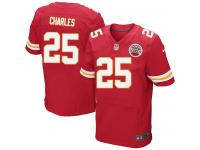 Men Nike NFL Kansas City Chiefs #25 Jamaal Charles Authentic Elite Home Red Jersey