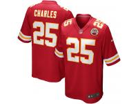 Men Nike NFL Kansas City Chiefs #25 Jamaal Charles Home Red Game Jersey