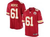 Men Nike NFL Kansas City Chiefs #61 Mitch Morse Home Red Limited Jersey