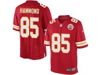 Men Nike NFL Kansas City Chiefs #85 Frankie Hammond Home Red Limited Jersey