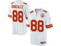 Men Nike NFL Kansas City Chiefs #88 Tony Gonzalez Road White Limited Jersey