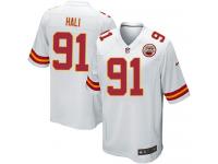 Men Nike NFL Kansas City Chiefs #91 Tamba Hali Road White Game Jersey