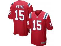 Men Nike NFL New England Patriots #15 Reggie Wayne Red Game Jersey