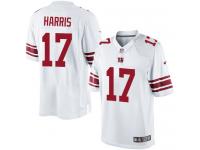 Men Nike NFL New York Giants #17 Dwayne Harris Road White Limited Jersey