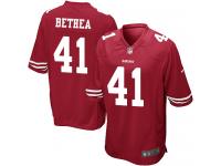 Men Nike NFL San Francisco 49ers #41 Antoine Bethea Home Red Game Jersey