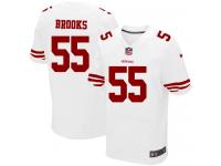 Men Nike NFL San Francisco 49ers #55 Ahmad Brooks Authentic Elite Road White Jersey