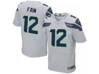 Men Nike NFL Seattle Seahawks 12th Fan Authentic Elite Gray Jersey