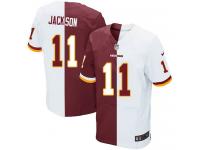 Men Nike NFL Washington Redskins #11 DeSean Jackson Authentic Elite TeamRoad Two Tone Jersey