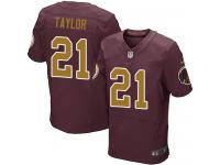 Men Nike NFL Washington Redskins #21 Sean Taylor Authentic Elite Burgundy Red 80th Anniversary Jersey