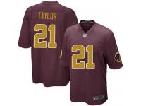 Men Nike NFL Washington Redskins #21 Sean Taylor Burgundy Red 80th Anniversary Game Jersey