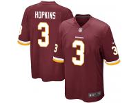 Men Nike NFL Washington Redskins #3 Dustin Hopkins Home Burgundy Red Game Jersey