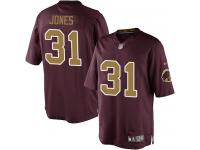 Men Nike NFL Washington Redskins #31 Matt Jones Burgundy Red 80th Anniversary Limited Jersey