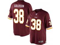 Men Nike NFL Washington Redskins #38 Dashon Goldson Home Burgundy Red Limited Jersey