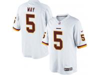 Men Nike NFL Washington Redskins #5 Tress Way Road White Limited Jersey