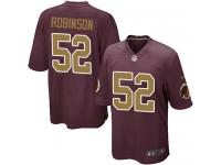 Men Nike NFL Washington Redskins #52 Keenan Robinson Burgundy Red 80th Anniversary Game Jersey