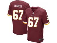 Men Nike NFL Washington Redskins #67 Josh Leribeus Authentic Elite Home Burgundy Red Jersey