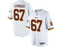 Men Nike NFL Washington Redskins #67 Josh Leribeus Road White Limited Jersey
