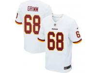 Men Nike NFL Washington Redskins #68 Russ Grimm Authentic Elite Road White Jersey