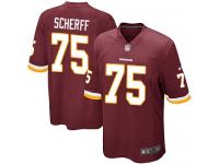 Men Nike NFL Washington Redskins #75 Brandon Scherff Home Burgundy Red Game Jersey