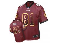 Men Nike NFL Washington Redskins #81 Art Monk Burgundy Red Drift Fashion Limited Jersey