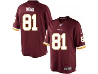 Men Nike NFL Washington Redskins #81 Art Monk Home Burgundy Red Limited Jersey