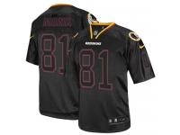 Men Nike NFL Washington Redskins #81 Art Monk Lights Out Black Limited Jersey