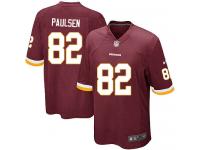 Men Nike NFL Washington Redskins #82 Logan Paulsen Home Burgundy Red Game Jersey