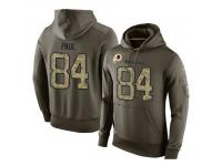 Men Nike NFL Washington Redskins #84 Niles Paul Olive Salute To Service KO Performance Hoodie