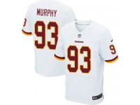 Men Nike NFL Washington Redskins #93 Trent Murphy Authentic Elite Road White Jersey