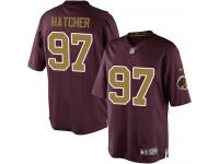 Men Nike NFL Washington Redskins #97 Jason Hatcher Burgundy Red 80th Anniversary Limited Jersey