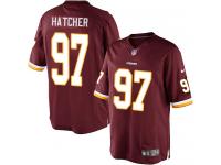 Men Nike NFL Washington Redskins #97 Jason Hatcher Home Burgundy Red Limited Jersey
