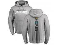 Men Nike Niles Paul Ash Backer - NFL Jacksonville Jaguars #81 Pullover Hoodie