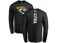 Men Nike Niles Paul Black Backer - NFL Jacksonville Jaguars #81 Long Sleeve T-Shirt