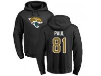 Men Nike Niles Paul Black Name & Number Logo - NFL Jacksonville Jaguars #81 Pullover Hoodie