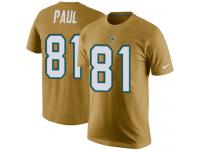 Men Nike Niles Paul Gold Rush Pride Name & Number - NFL Jacksonville Jaguars #81 T-Shirt