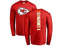 Men Nike Patrick Mahomes II Red Backer - NFL Kansas City Chiefs #15 Long Sleeve T-Shirt