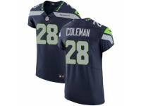 Men Nike Seattle Seahawks #28 Justin Coleman Navy Blue Team Color Vapor Untouchable Elite Player NFL Jersey