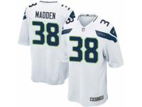 Men Nike Seattle Seahawks #38 Tre Madden Game White NFL Jersey