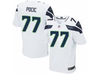 Men Nike Seattle Seahawks #77 Ethan Pocic Elite White NFL Jersey