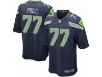 Men Nike Seattle Seahawks #77 Ethan Pocic Game Navy Blue Team Color NFL Jersey