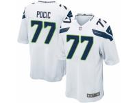 Men Nike Seattle Seahawks #77 Ethan Pocic Game White NFL Jersey