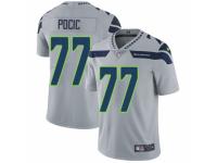 Men Nike Seattle Seahawks #77 Ethan Pocic Grey Alternate Vapor Untouchable Limited Player NFL Jersey