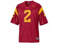 Men Nike USC Trojans #2 Robert Woods Red Authentic NCAA Jersey