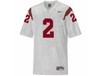 Men Nike USC Trojans #2 Robert Woods White Authentic NCAA Jersey